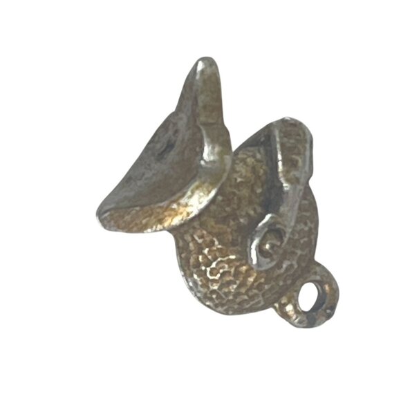 Vintage Knight Helmet Charm Pendant Medieval Armor Head Silver Tone Metal - Picture 5 of 8